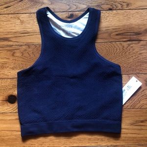 SoulCycle Navy High Neck bra